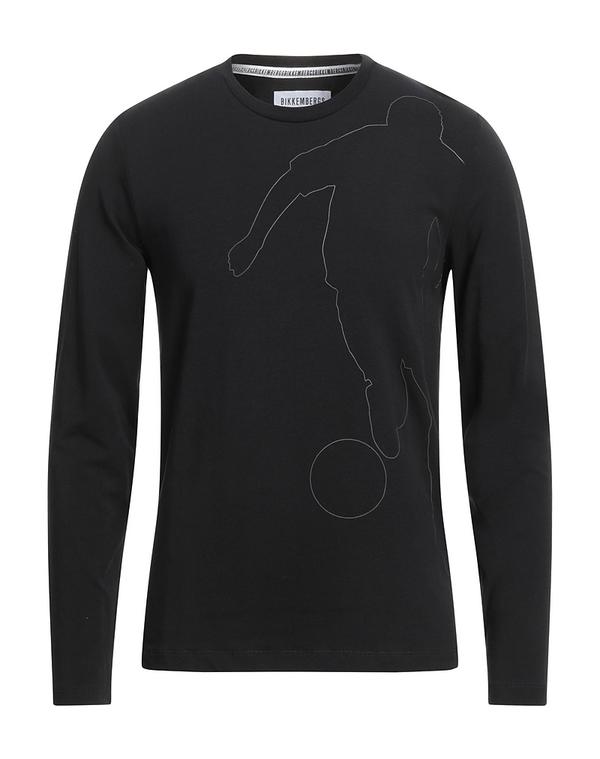 ビッケンバーグス メンズ トップス Tシャツ BIKKEMBERGS Ｔシャツ Black ブラック