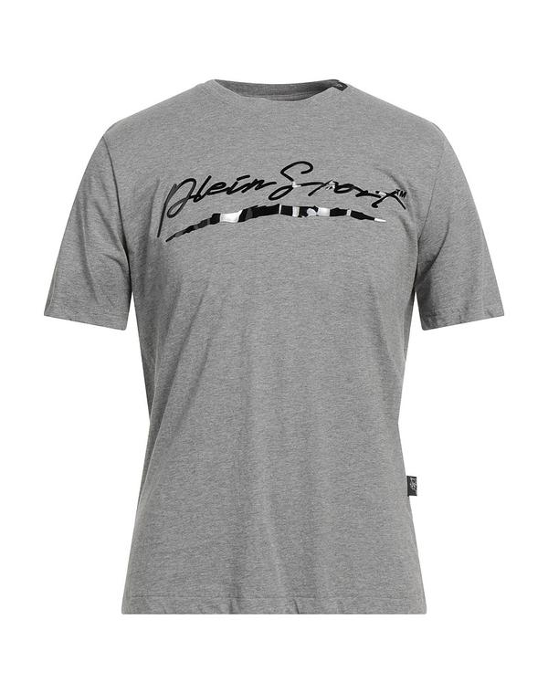 プレイン スポーツ メンズ トップス Tシャツ PLEIN SPORT Ｔシャツ Gray グレー