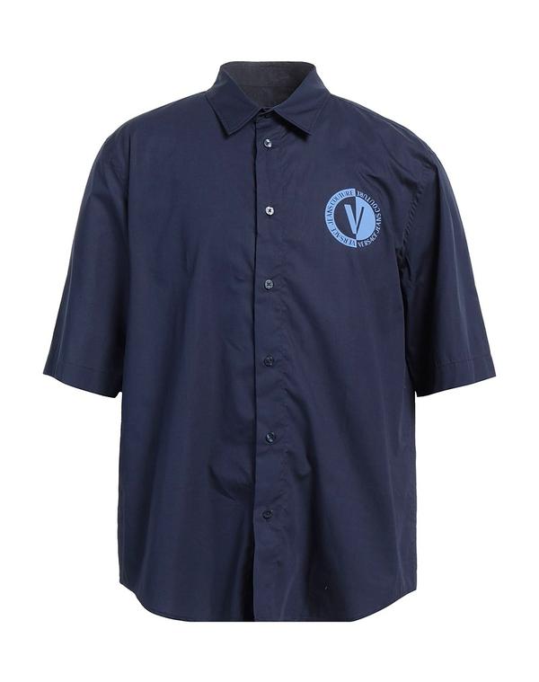 ヴェルサーチ メンズ トップス シャツ VERSACE JEANS COUTURE シャツ Navy ネイビー