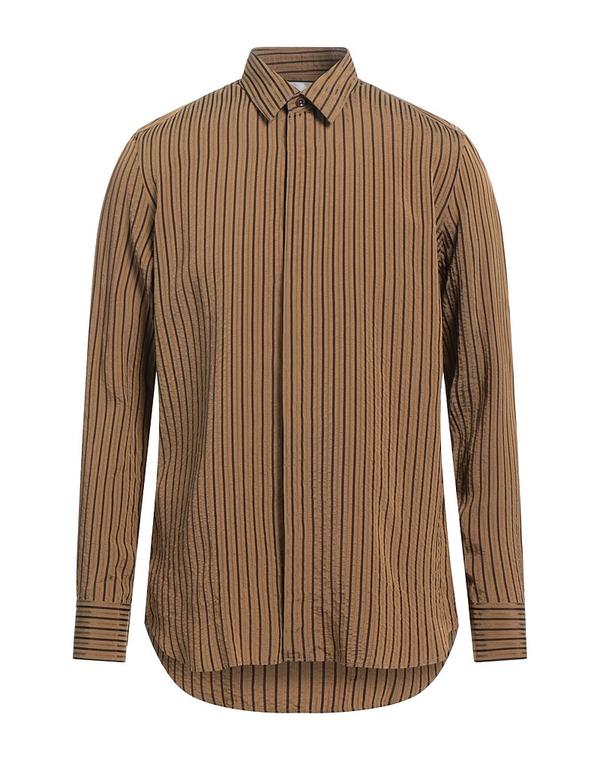 PT トリノ メンズ トップス シャツ PTorino ストライプ柄シャツ Khaki カーキ