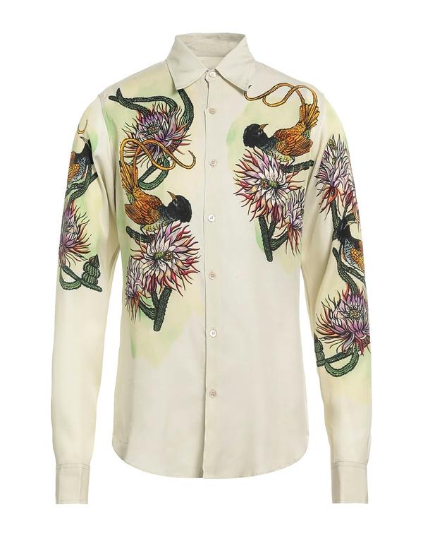 ドリス・ヴァン・ノッテン メンズ トップス シャツ DRIES VANOTEN 柄入りシャツ Beige ベージュ