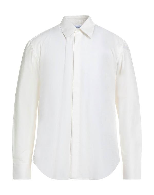 フェラガモ メンズ トップス シャツ FERRAGAMO 無地シャツ Off-White オフホワイト