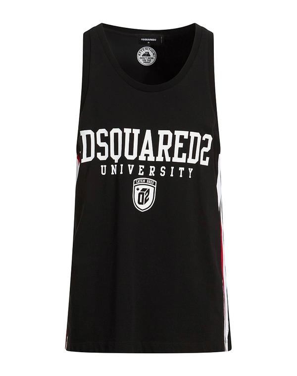 ディースクエアード メンズ トップス シャツ DSQUARED2 タンクトップ Black ブラック