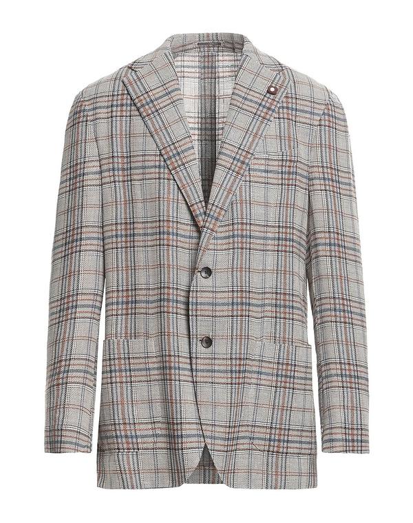 ラルディーニ メンズ アウター ジャケット・ブルゾン LARDINI テーラードジャケット White ホワイト