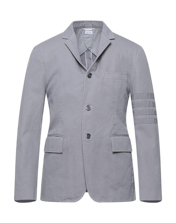 トムブラウン メンズ アウター ジャケット・ブルゾン THOM BROWNE テーラードジャケット Gray グレー