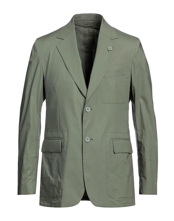 ラルディーニ メンズ アウター ジャケット・ブルゾン LARDINI テーラードジャケット Military Green グリーン