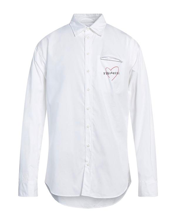 ディースクエアード メンズ トップス シャツ DSQUARED2 シャツ White ホワイト｜ReVida 店