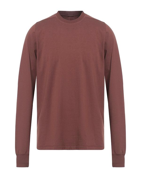 リックオウエンス メンズ トップス Tシャツ RICK OWENS Ｔシャツ Reddish Brown ブラウン