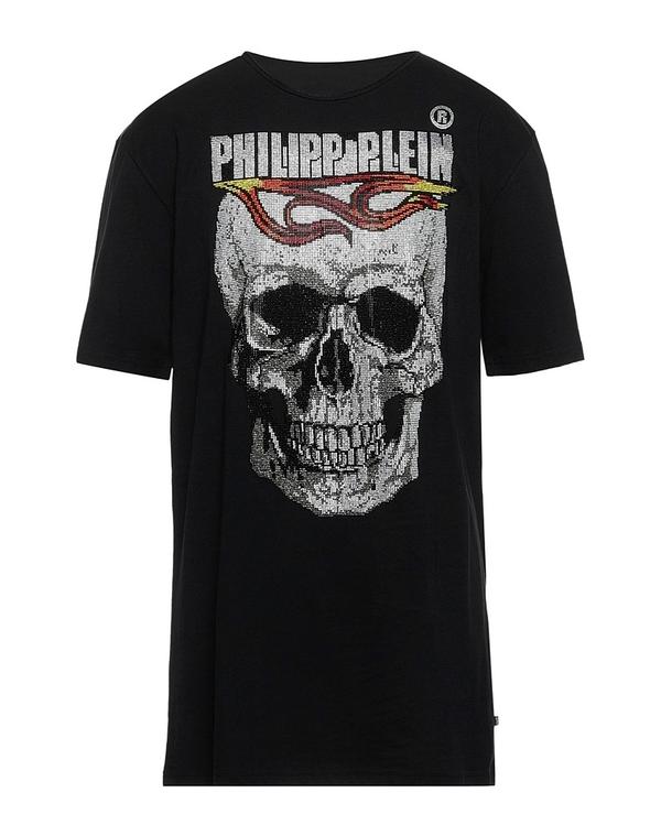 フィリッププレイン メンズ トップス Tシャツ PHILIPPLEIN Ｔシャツ Black ブラック