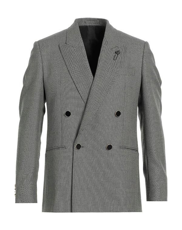 ラルディーニ メンズ アウター ジャケット・ブルゾン LARDINI テーラードジャケット Black ブラック