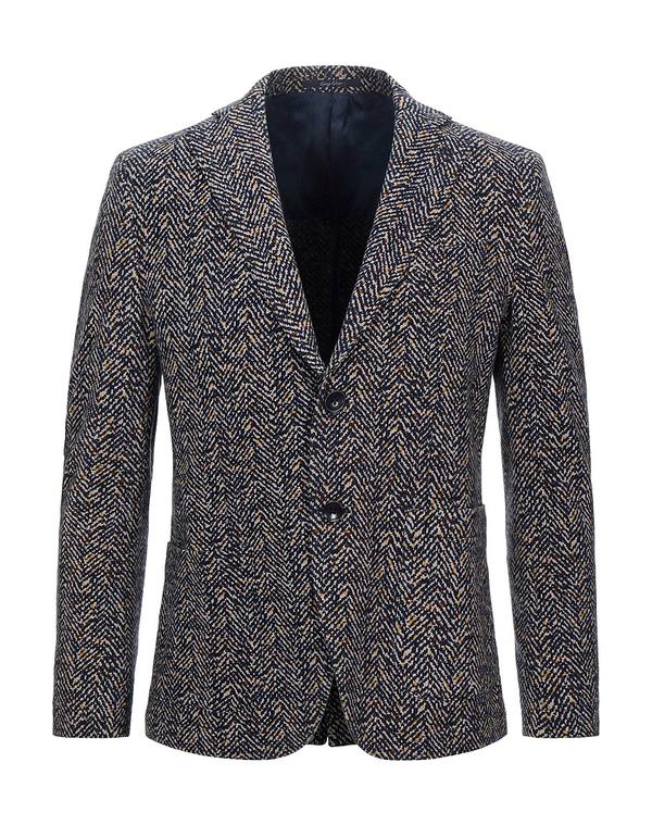 パオローニ メンズ アウター ジャケット・ブルゾン PAOLONI テーラードジャケット Midnight Blue ブルー