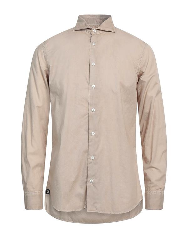 ラルディーニ メンズ トップス シャツ LARDINI 無地シャツ Beige ベージュ