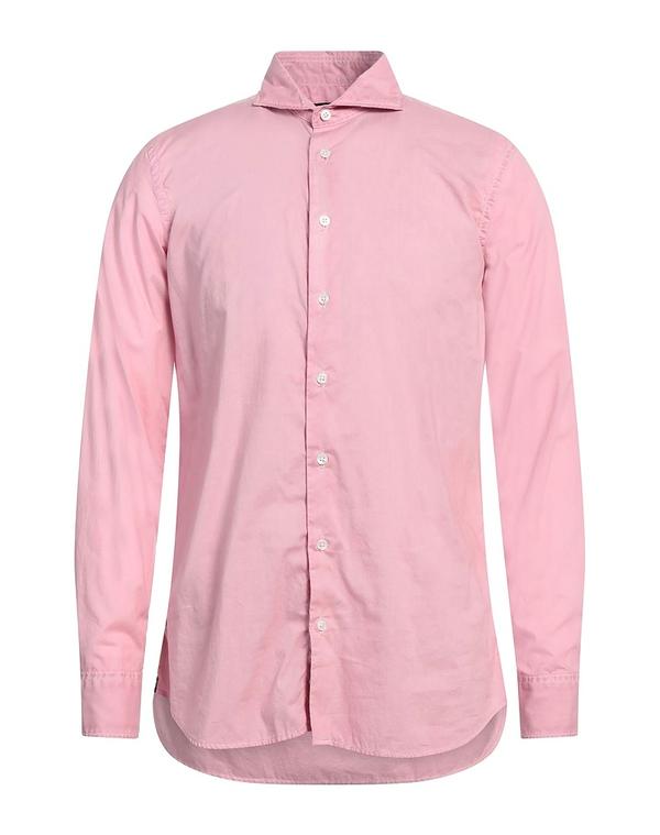 ラルディーニ メンズ トップス シャツ LARDINI 無地シャツ Pink ピンク