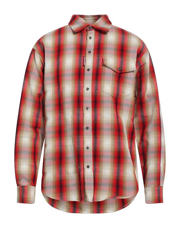 ディースクエアード メンズ トップス プルオーバー DSQUARED2 縞模様柄プルオーバー Red 赤いこと