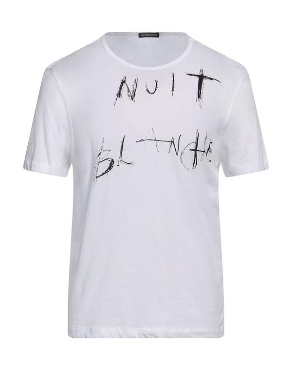 アン ドゥムルメステール メンズ トップス Tシャツ ANN DEMEULEMEESTER Ｔシャツ White ホワイト