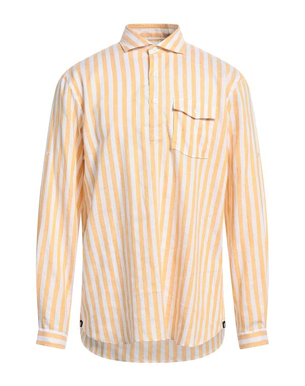 ラルディーニ メンズ トップス シャツ LARDINI リネンシャツ Marigold