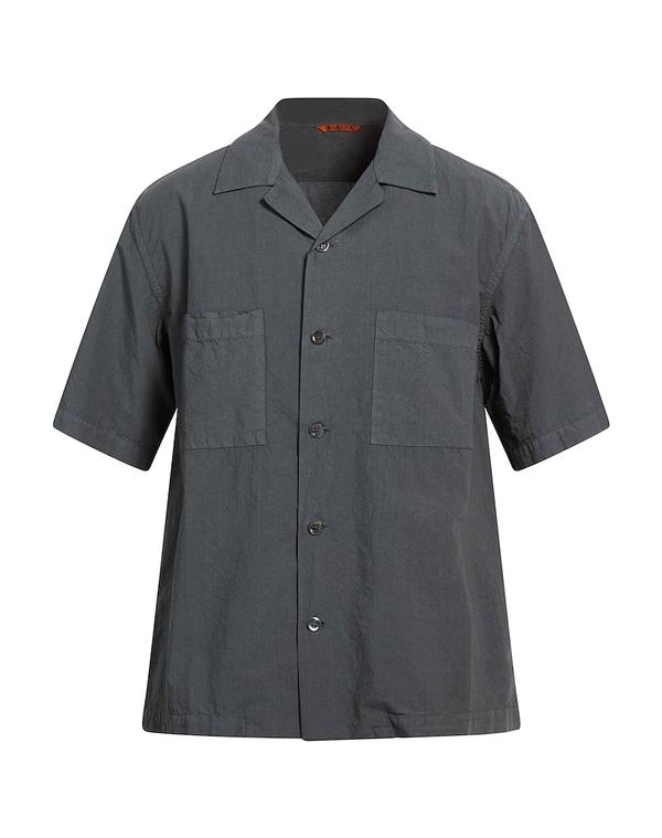 バレナ メンズ トップス シャツ BARENA 無地シャツ Gray グレー