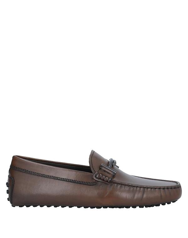 トッズ メンズ シューズ スリッポン・ローファー TOD'S モカシン Chocolate Brown ブラウン