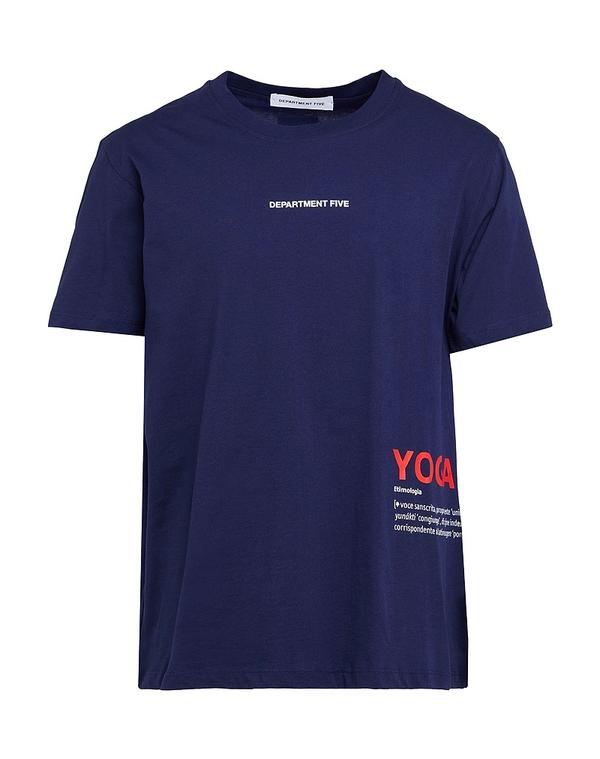 デパートメントファイブ メンズ トップス ティーシャツ DEPARTMENT 5 Ｔシャツ Midnight Blue 青色 Tシャツ・カットソー-トップス