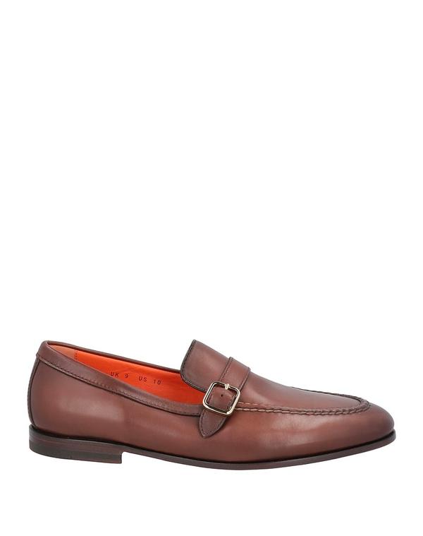 サントーニ メンズ シューズ スリッポン・ローファー SANTONI モカシン Dark Brown 赤銅色