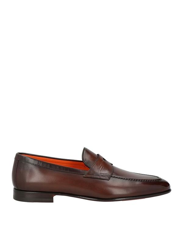 サントーニ メンズ シューズ スリッポン・ローファー SANTONI モカシン Dark Brown 赤銅色