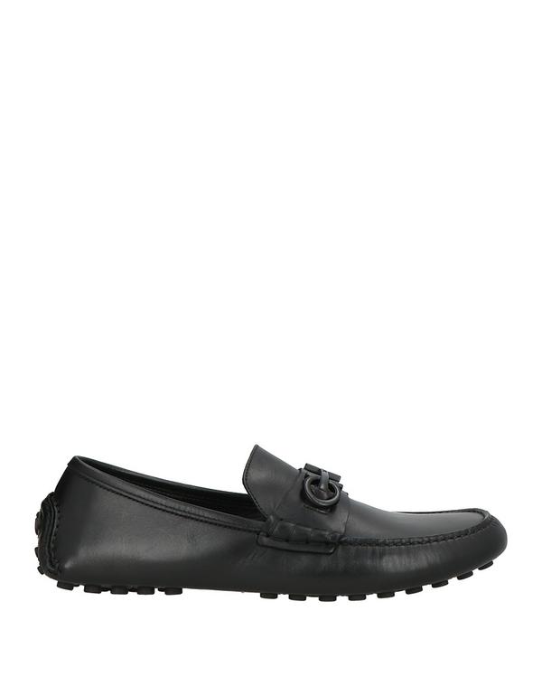 フェラガモ メンズ シューズ スリッポン・ローファー FERRAGAMO モカシン Black ブラック