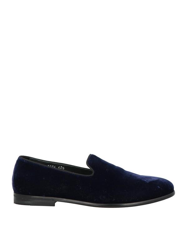 ドンカルズ メンズ シューズ スリッポン・ローファー DOUCAL'S モカシン Midnight Blue ブルー