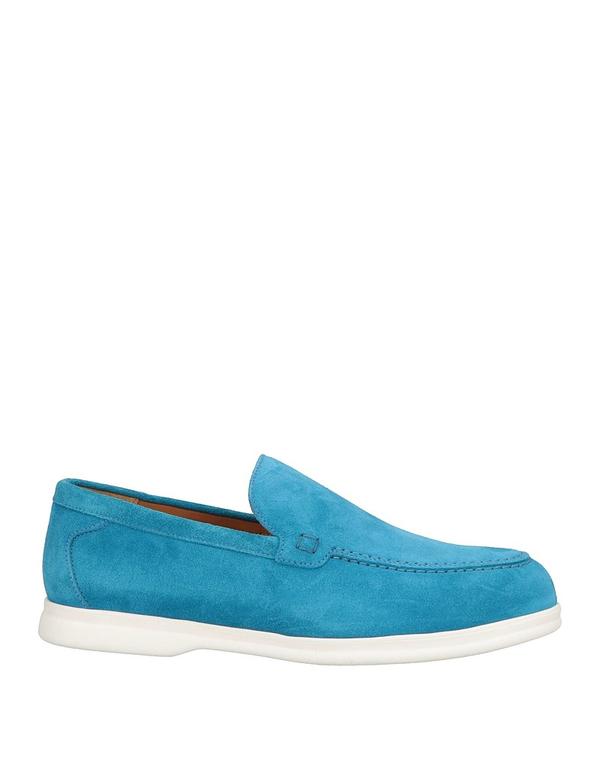 ドンカルズ メンズ シューズ スリッポン・ローファー DOUCAL\u0027S モカシン Turquoise Blue 青色