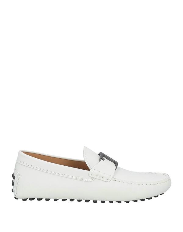 トッズ メンズ シューズ スリッポン・ローファー TOD'S モカシン White ホワイト