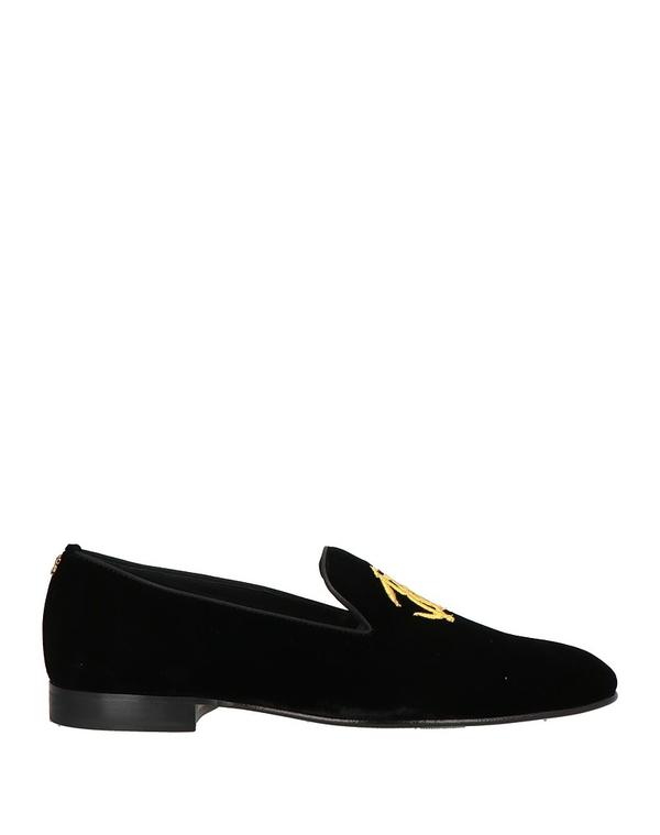 ロベルトカヴァリ メンズ シューズ スリッポン・ローファー ROBERTO CAVALLI モカシン Black ブラック