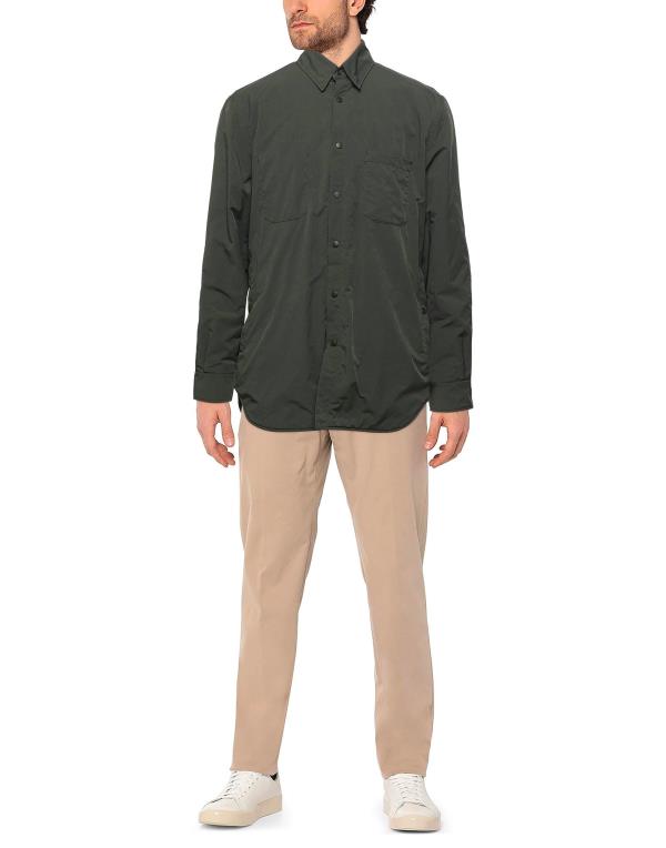 アスペジ メンズ シャツ color Military トップス green Solid shirt トップス | windowmaker.com