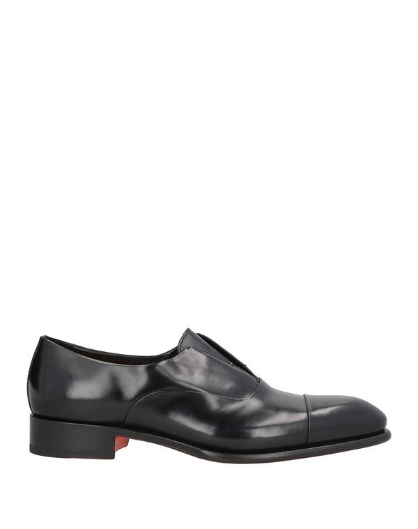 サントーニ メンズ シューズ スリッポン・ローファー SANTONI モカシン Black ブラック