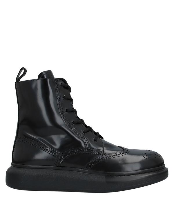 マックイーン メンズ シューズ ブーツ・レインブーツ MCQUEEN ショートブーツ Black ブラック
