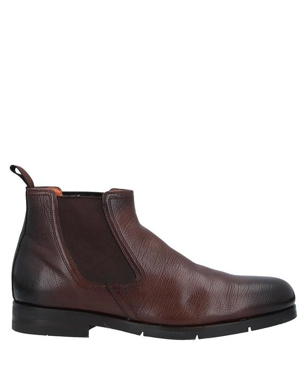 サントーニ メンズ シューズ ブーツ・レインブーツ SANTONI ショートブーツ Dark Brown ブラウン