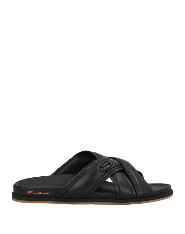 サントーニ メンズ シューズ サンダル SANTONI サンダル Black ブラック|ReVida 店