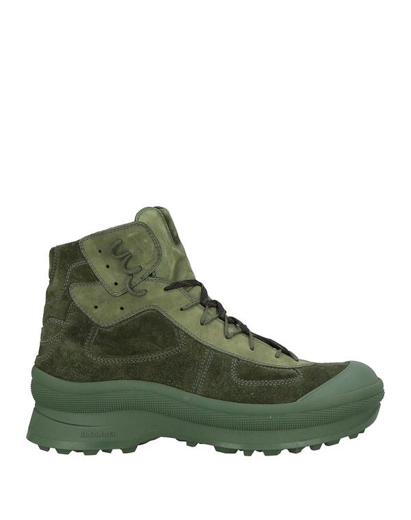 ジル・サンダー メンズ シューズ ブーツ・レインブーツ JIL SANDER 遊撃手ブーツ Military Green 緑であること