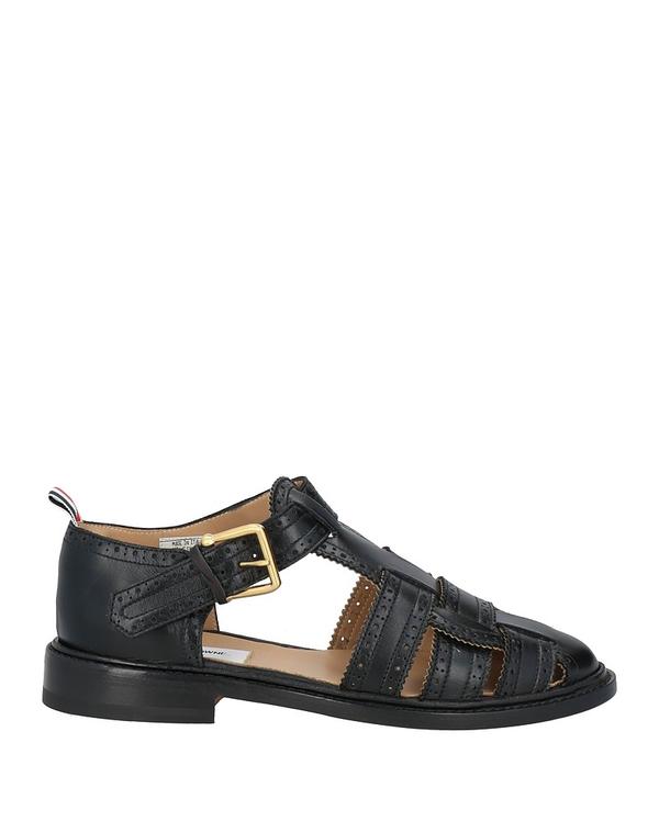 トムブラウン メンズ シューズ サンダル THOM BROWNE サンダル Black ブラック|ReVida 店
