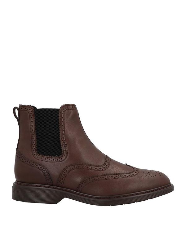ホー鵞鳥 メンズ シューズ ブーツ・レインブーツ HOGAN 遊撃手ブーツ Dark Brown 赤銅色