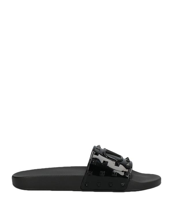 ヴァレンティノ メンズ シューズ サンダル VALENTINO GARAVANI 横すべりサンダル＆家庭用スリッパ Black 黒いこと