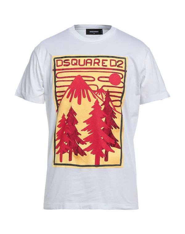 ディースクエアード メンズ トップス Tシャツ DSQUARED2 Ｔシャツ White ホワイト