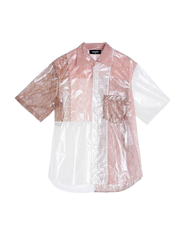ディースクエアード メンズ トップス シャツ DSQUARED2 柄入りシャツ Pale Pink ピンク