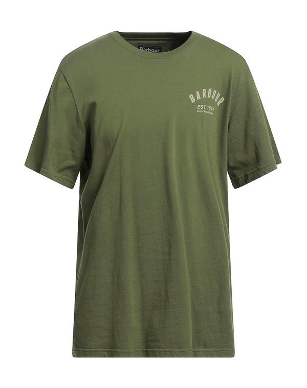 バブアー メンズ トップス Tシャツ BARBOUR ベーシック Tシャツ Military Green グリーン