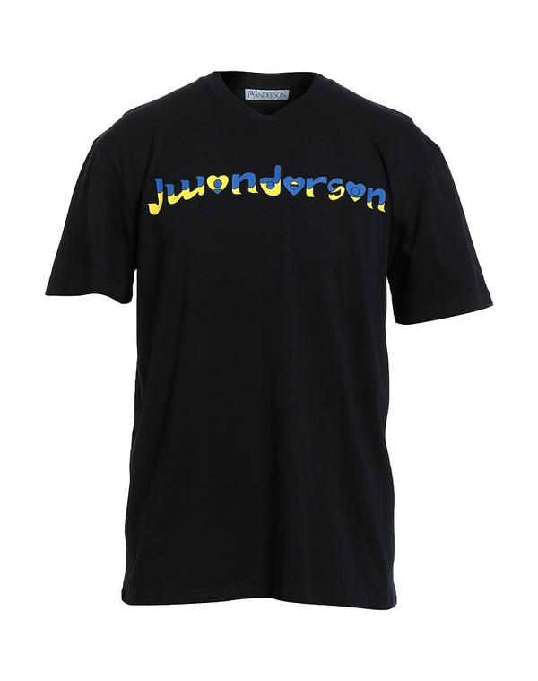 J.W.アンダーソン メンズ トップス Tシャツ JW ANDERSON Ｔシャツ Black ブラック