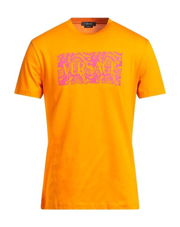 ヴェルサーチ メンズ トップス Tシャツ VERSACE Ｔシャツ Orange オレンジ