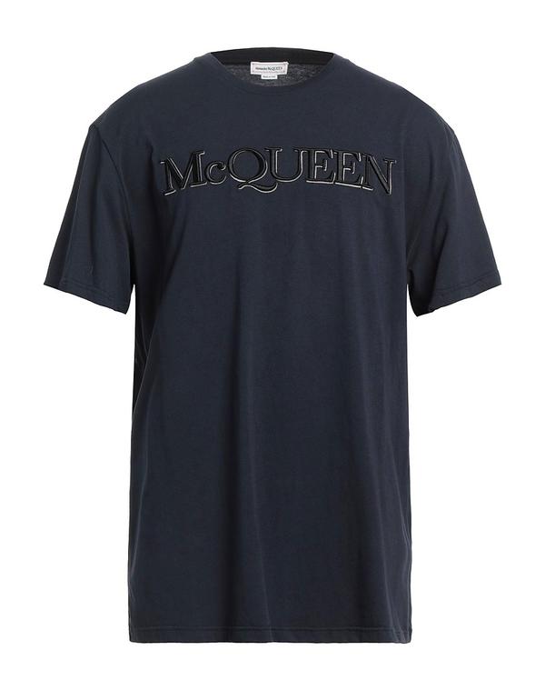 マックイーン メンズ トップス Tシャツ MCQUEEN Ｔシャツ Midnight Blue ブルー