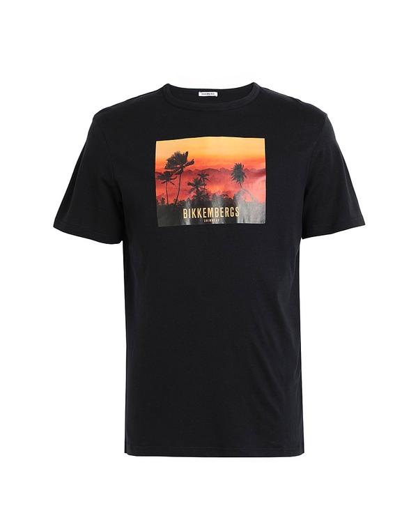 ビッケンバーグス メンズ トップス Tシャツ BIKKEMBERGS Ｔシャツ Black ブラック 8,861円