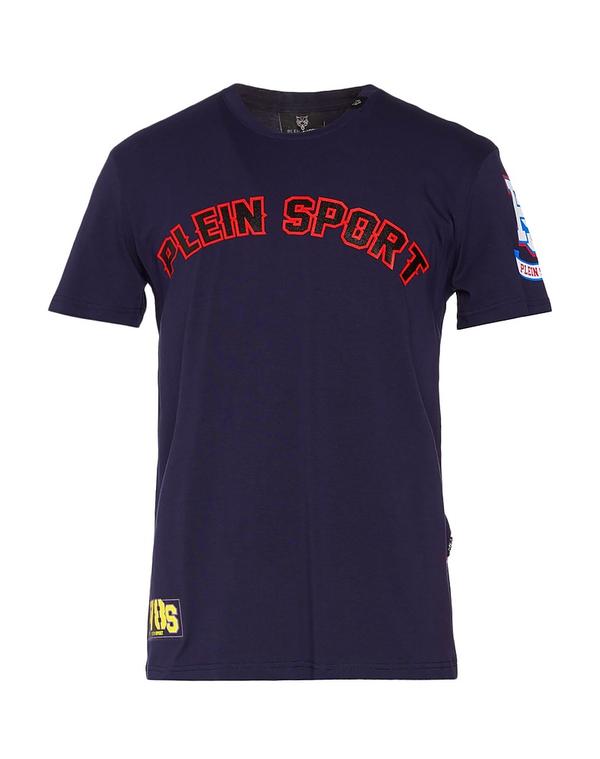 プレイン スポーツ メンズ トップス Tシャツ PLEIN SPORT Ｔシャツ Navy ネイビー
