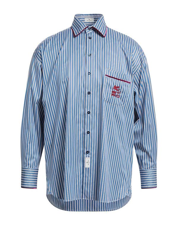 エトロ メンズ トップス シャツ ETRO ストライプ柄シャツ Blue ブルー