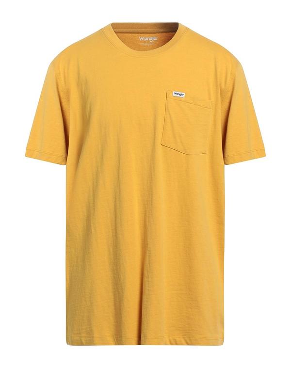 ラングラー メンズ トップス Tシャツ WRANGLER ベーシック Tシャツ Mustard マスタード