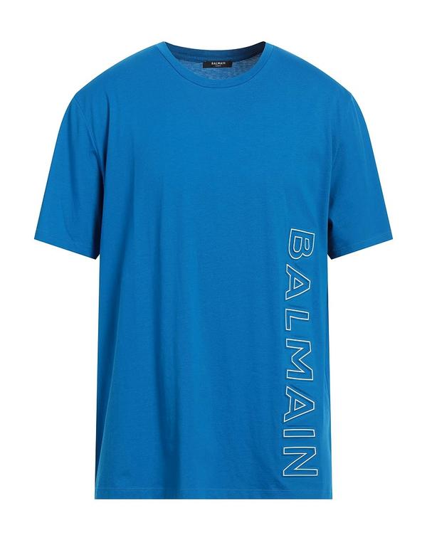 バルマン メンズ トップス Tシャツ BALMAIN Ｔシャツ Bright Blue ブルー